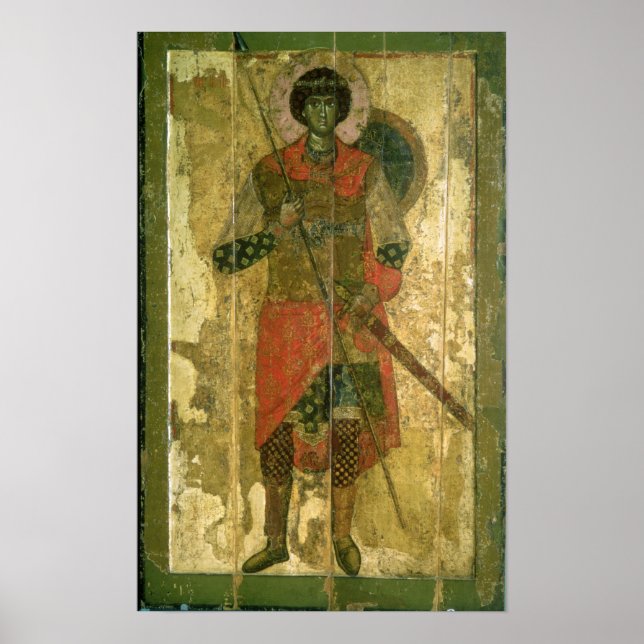 Icon of St. George, 1130-50 Poster (Front)