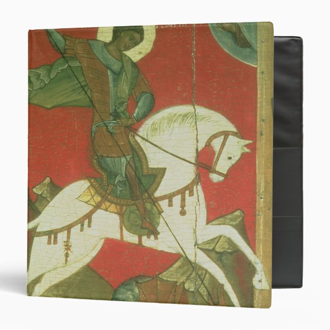 Icon of St. George and the Dragon 3 Ring Binder (Front/Inside)