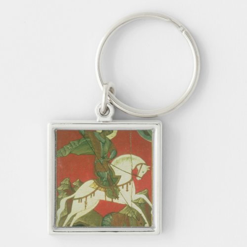 Icon of St George and the Dragon Keychain