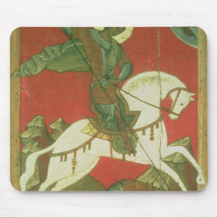 Icon of St. George and the Dragon Mouse Pad