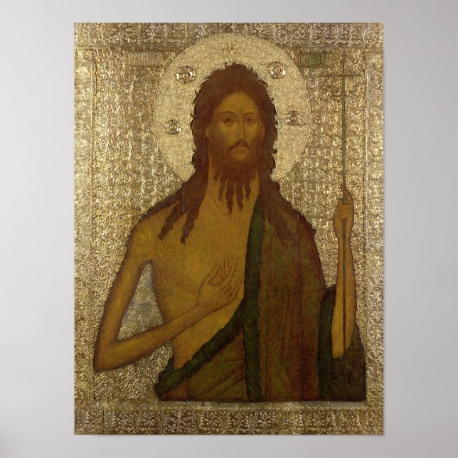 Icon of St. John the Forerunner Poster (Front)