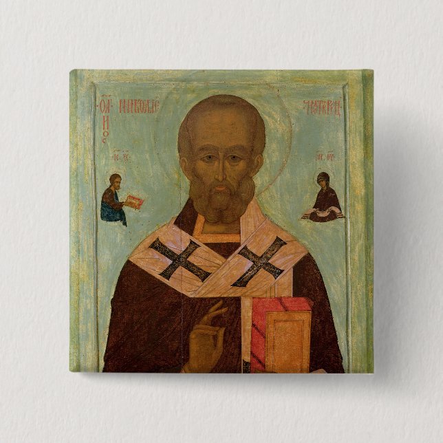 Icon of St. Nicholas Button (Front)
