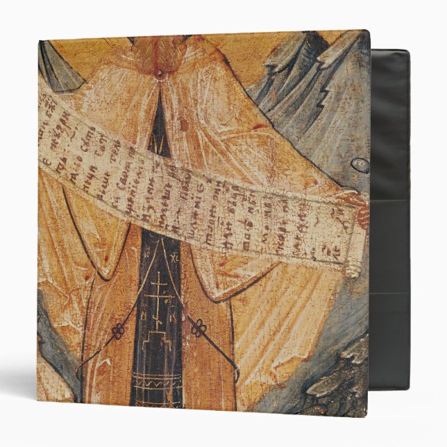 Icon of St. Sabas of Jerusalem, 1572 3 Ring Binder (Front/Inside)