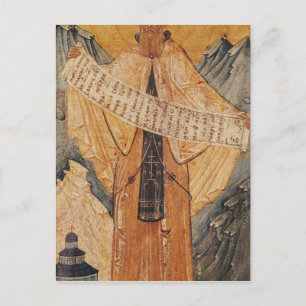 Icon of St. Sabas of Jerusalem, 1572 Postcard