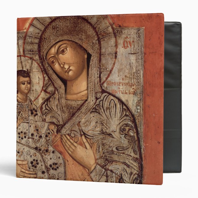 Icon of the Blessed Virgin with Three Hands 3 Ring Binder (Front/Inside)