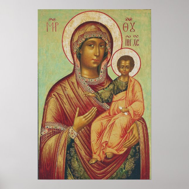 Icon of the Mother of God Hodigitria Poster (Front)