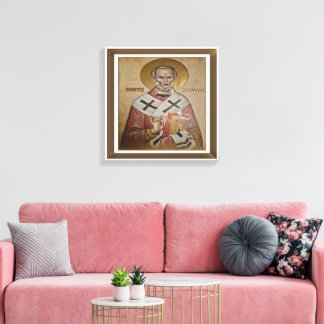 Icon of the Saint Nicholas Canvas Print