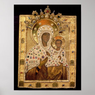 Icon of the Virgin, Smolenskaja monastery Poster