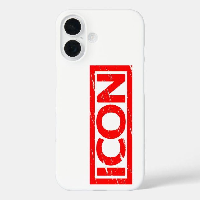 Icon Stamp Case-Mate iPhone Case (Back)