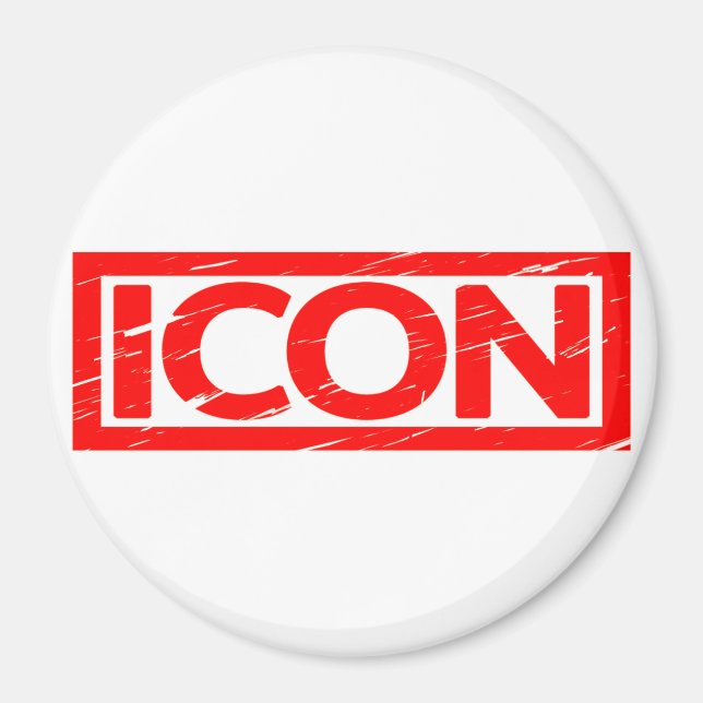 Icon Stamp Magnet (Front)
