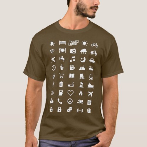 Icon Travel Language  Functional Traveler Backpack T_Shirt