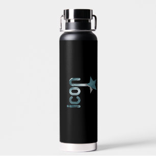 ICON Water Bottle Trend Abstract Art Blue Ocean