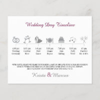 Icon Wedding Timeline Program