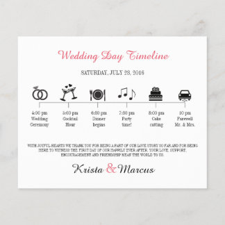 Icon Wedding Timeline Program