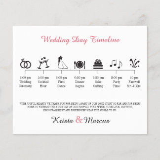 Icon Wedding Timeline Program