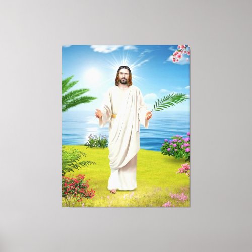 Icon with Jesus Christ Canvas Print