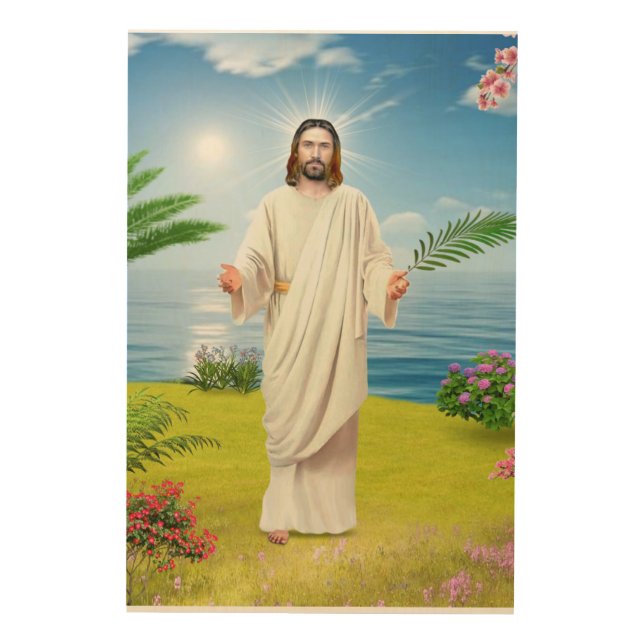 icon with the image of the Jesus Christ Wood Wall  Wood Wall Art (Front)