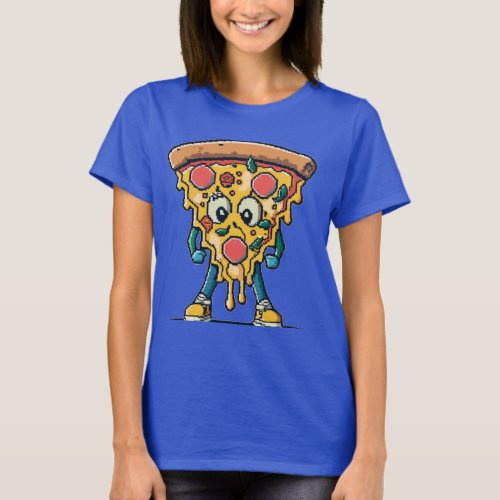 icne souriante pizza mignonne T_Shirt
