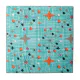 Iconic 1950's Atomic Starburst Retro Design Ceramic Tile | Zazzle