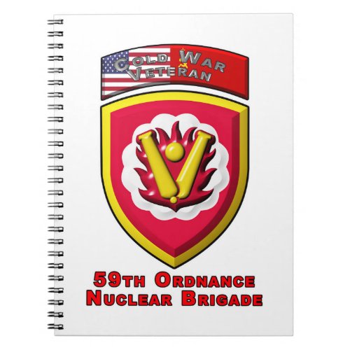Iconic 59th Ordnance Nuclear Brigade Notebook