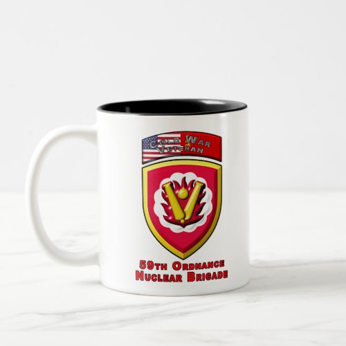 Iconic 59th Ordnance Nuclear Brigade Two_Tone Coffee Mug