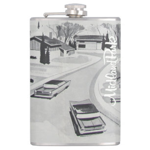 Iconic 60s Mid Century Modern Flask