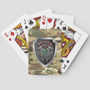 Iconic 75th Ranger Regiment Poker Cards