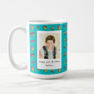 Iconic 90's 40th Birthday Gift with photo Coffee Mug