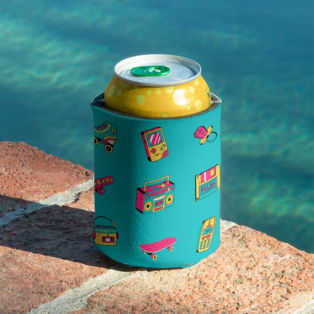 Iconic 90's - fun retro party theme  can cooler (In Situ Pool)