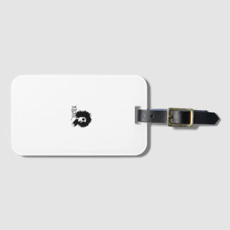 ICONIC Afro Woman Retro Portrait – Bold Black Girl Luggage Tag