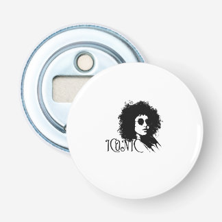 ICONIC Afro Woman Retro Portrait – Bold  Girl Bottle Opener
