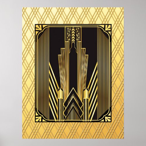 Iconic Art Deco Poster