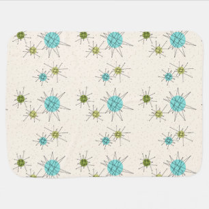 Iconic Atomic Starbursts Baby Blanket