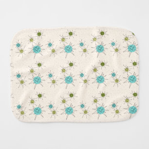 Iconic Atomic Starbursts Burp Cloth