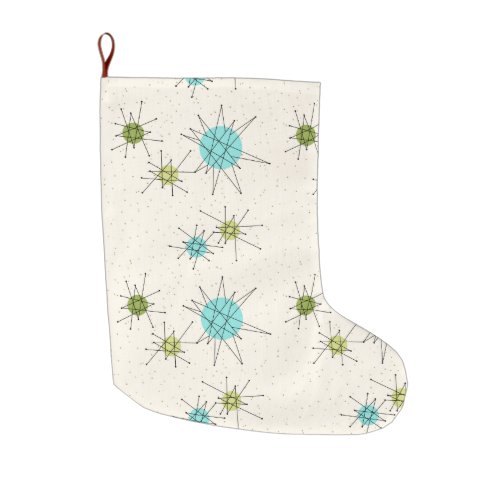 Iconic Atomic Starbursts Christmas Stocking