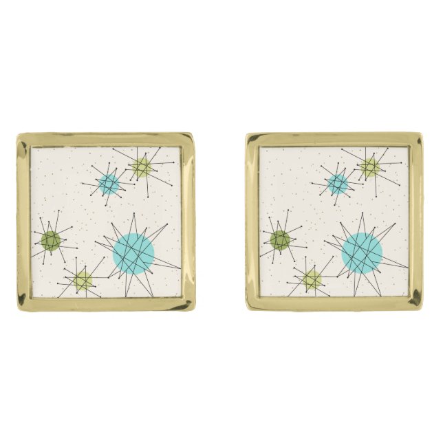 Iconic Atomic Starbursts Cufflinks (Front)