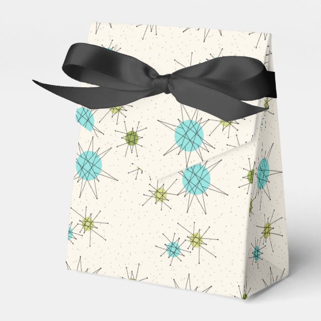 Iconic Atomic Starbursts Favor Box (Front Side)