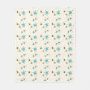 Iconic Atomic Starbursts Fleece Blanket