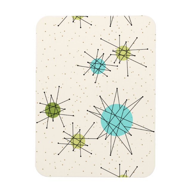 Iconic Atomic Starbursts Flexible Magnet (Vertical)