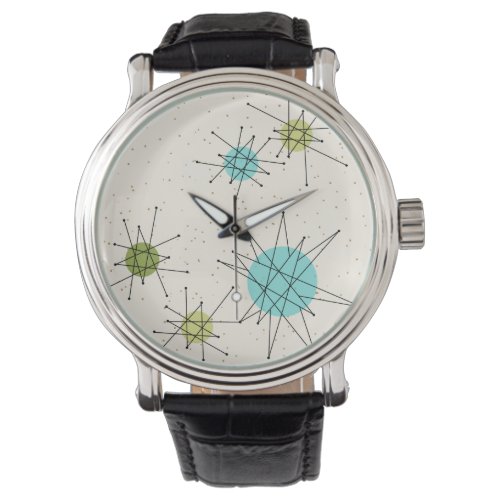 Iconic Atomic Starbursts Leather Watch