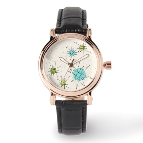 Iconic Atomic Starbursts Leather Watch