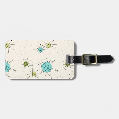 Iconic Atomic Starbursts Luggage Tag