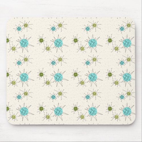 Iconic Atomic Starbursts Mousepad