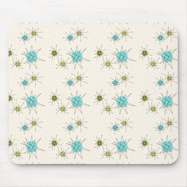 Iconic Atomic Starbursts Mousepad (Front)