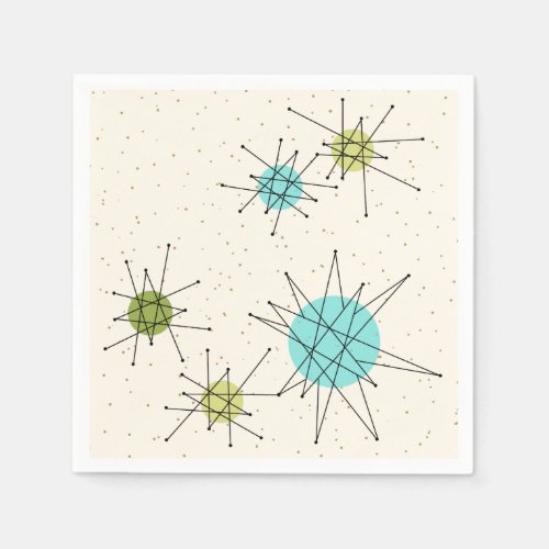 Iconic Atomic Starbursts Paper Napkins
