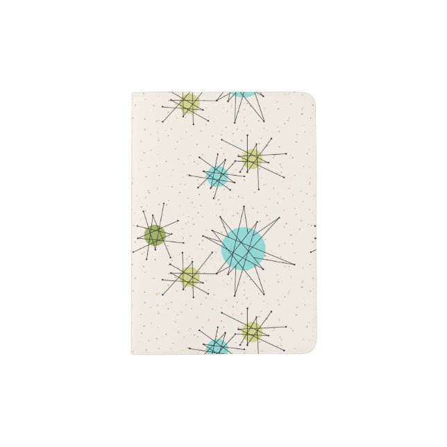 Iconic Atomic Starbursts Passport Holder (Front)