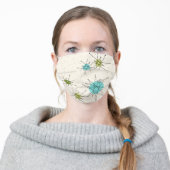 Iconic Atomic Starbursts pattern face mask  (Worn)