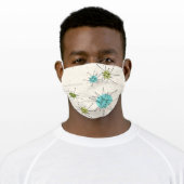 Iconic Atomic Starbursts pattern face mask  (Worn)