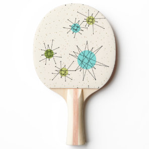 Iconic Atomic Starbursts Ping Pong Paddle