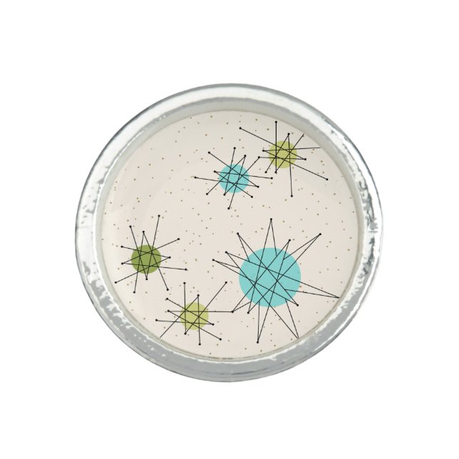 Iconic Atomic Starbursts Ring (Front)